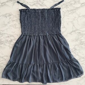 Blue Striped Summer Dress